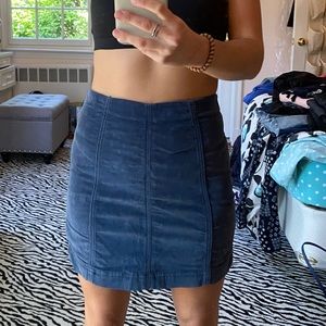 Free People corduroy mini skirt